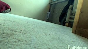 Why Does Mckensie Show Her Soles From Below In This Fetish Video?