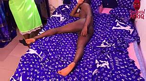 Horny African Stepmom Sits Wet Pussy on Stepson's Naked Hard Cock?