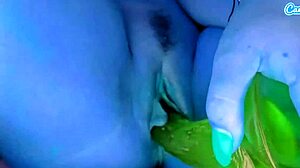 The horny housewife indulged in solo pleasure at home, her desires building intensely.