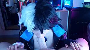 pervy roommate eyed my luna snow cosplay so i took control and dominated him in wild group action trailer