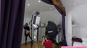 hungarian beauties amirah and sicilia enjoy licking and fingering on the casting couch