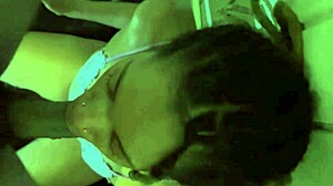 just gagging on my friend's huge black cock in this homemade pov clip