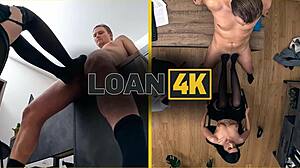 Loan4k features a brunette teen 18+ in office casting with rough sex and dirty talk