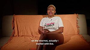 hey, let's chat about this interview with vicky menage, she's so cute