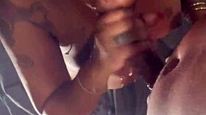 I Feel So Aroused Watching Baby Hair And Big Ass Taking Huge Nut Loads From Wet Blowjobs And Spitting.