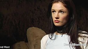 Big ass lesbian slave bends over for deep strapon pounding in her pussy from dominant mistress