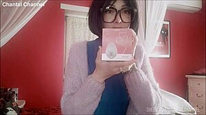 Chantal explores her first time with new sex toy leading to huge squirting orgasm in solo masturbation session