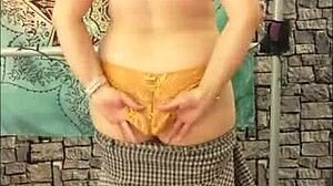 hotwife steffi feels so playful shaking her ass naked in homemade dance as redhead wife