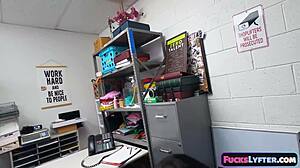 Did the shy perfume thief Aanna Starr really get fucked hard in the office?