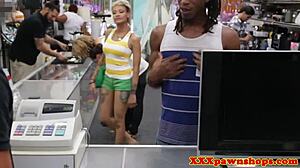 Girlfriend Gets Pussy Pounded Hard on Hidden Cam for Pawnshop Credit