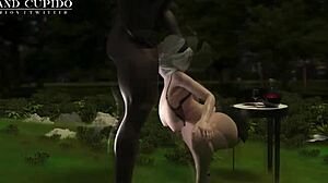 2b vadia eagerly sucks that monster big black cock before taking it deep in her asshole