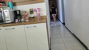 Emotional Intense Rough Sex With Curvy Brazilian Housewife While Husband Is In Bath