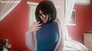 Chantal explores her first time with new sex toy leading to huge squirting orgasm in solo masturbation session