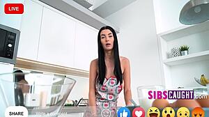 Nude Baking And Bareback Fun With Step Family