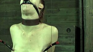 I feel so helpless as this restrained and gagged sub gets toyed by maledom in close-up bondage.