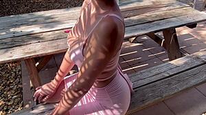 Bold Italian Big Tits Milf Artemisia Love Flaunts Perfect Hot Body Outdoor in Florida with Smoke Fetish