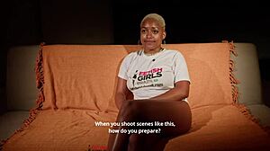 hey, let's chat about this interview with vicky menage, she's so cute