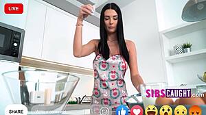 Nude Baking And Bareback Fun With Step Family