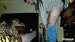 Angolan Stepsister Gets Pounded by Huge White Cock in Hot Pussy