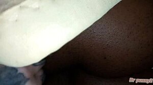 Angolan Stepsister Gets Pounded by Huge White Cock in Hot Pussy