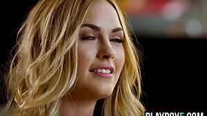 Stunning Big Ass Blonde Playboy Model Bailey Rayne Strips Fully Nude In Adorable Solo Softcore Tease