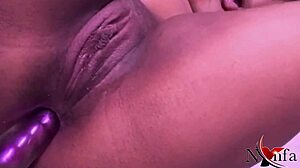 Vivi, the delicious one, dives into solo anal assfucking with intense passion and toys