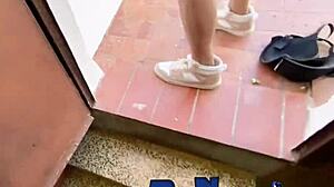 Descriptive Mature Blonde Mommy With Huge Natural Tits In Outdoor Public Casting Interview