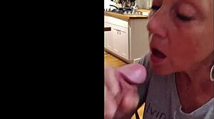 Mature Milf Candi Annie Sucks Cock On Demand And Swallows Mouthful Of Cum