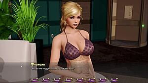 In this gameplay segment of Pale Carnations, the story unfolds with intense bondage and vibrator action in part 19