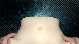 Debut of candy in missionary position with close up creampie slap on big ass toys!