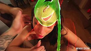 casual-narrative brazilian babe with big ass teases and blows in pov compilation teaser.