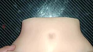 Debut of candy in missionary position with close up creampie slap on big ass toys!