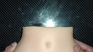 Debut of candy in missionary position with close up creampie slap on big ass toys!