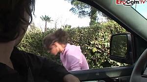 Skinny brunette MILF with perfect tits gets fucked hard