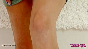 Super Hot Teen 18+ Brunette In Casting Interview On Sofa With Petite Body And Lesbian Massage Vibes