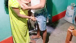 Hey, bhabhi caught her stepbrother while he was she