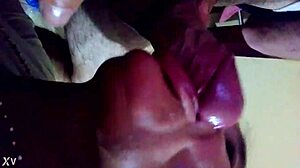 suggestive oral climax in her mouth