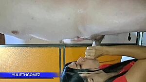 At The Gym I Give My Stepfather A Great Blowjob While The Trainer Is Watching Us Casero Real