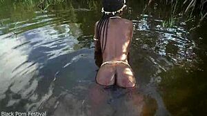 i see this hot skinny african village girl walking naked through her village looking for some outdoor action