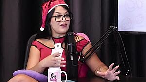 Compilation Of Sexy Teen Jujube Delicia In Christmas Lingerie For Swingers Party