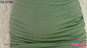 Super Hot Teen 18+ Brunette In Casting Interview On Sofa With Petite Body And Lesbian Massage Vibes