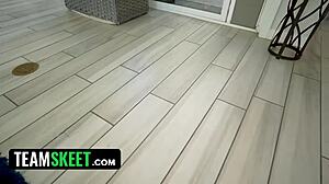 Stepsisters bouncy tits get sucked and fucked by her perverted stepbrother