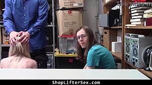 brat teen 18+ has stolen the jewelry worth 15000 and getting questioned - shopliftersex 😏