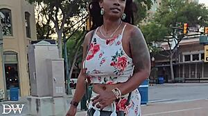 Ebony Goddess with Big Tits Hooks Up for Kitchen Sex with BBC Bull?