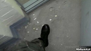 sleeping blonde teen gets rough fucked by night burglar in homemade domination