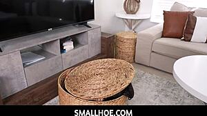 Smallhoe-tiny 18+ brunette teen 18+ step daughter gets family fucked by big dick step dad in pov style - freya von doom