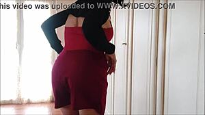 Stepmom Finds Your Gift With Big Ass And Tits In Lingerie For Anal Play