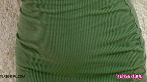 Super Hot Teen 18+ Brunette In Casting Interview On Sofa With Petite Body And Lesbian Massage Vibes