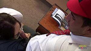 Beautiful Sexy Teacher Loves Fucking Student On Desk