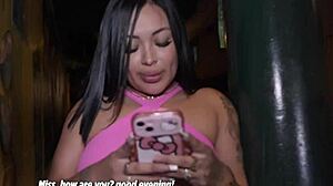 hey, this peruvian milagros raiza gets spotted at night by a shy guy.